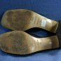 ANN TAYLOR BROWN LIZARD LEATHER SLIDE HEELS SHOE 7 M