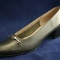 FERRAGAMO WOMENS PEWTER LEATHER BIT PUMPS 7 AA 2A