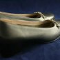 FERRAGAMO WOMENS PEWTER LEATHER BIT PUMPS 7 AA 2A