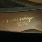 FERRAGAMO WOMENS PEWTER LEATHER BIT PUMPS 7 AA 2A