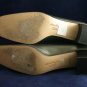 FERRAGAMO WOMENS PEWTER LEATHER BIT PUMPS 7 AA 2A