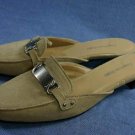 COUP D'ETAT STUDIO WOMENS TAN SUEDE MULES 6 M MINT