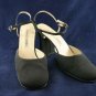 MARTINEZ VALERO BLK FABRIC ANKLE STRAP PUMPS 10 B MINT