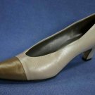 AMALFI FATALE BONE/GOLD LEATHER PUMPS SHOES 9 AAA