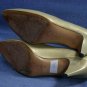 AMALFI OLIVIA GOLD LEATHER LOW CUT PUMPS 6.5 B EUC