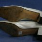 AMALFI WOMENS BONE PEARL WHITE LEATHER PUMPS 10 B EUC