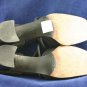STUART WEITZMAN BLACK FABRIC X-STRAP PUMPS 8 AA EUC