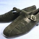 MUNRO AMERICAN BLACK NUBUCK SHOES SANDALS FLATS 5.5 M