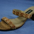 VAN ELI WOMENS CORK STRAPPY SLIDE SANDAL 8 M NEW