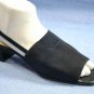 VAN ELI $90 NAVY OPEN TOE SLINGBACK'S SHOE PUMP 9 S NEW