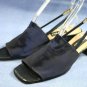 VAN ELI $90 NAVY OPEN TOE SLINGBACK'S SHOE PUMP 9 S NEW