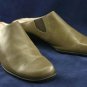 BEAUTIFELL WOMENS GREEN LEATHER CLOGS MULES 36/6 NEW