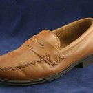 BASS WOMENS LIGHT BROWN LEATHER LOAFERS SHOES 8 M EUC