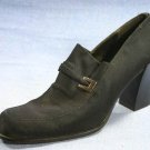 DAVID AARON HIGH HEEL/VAMP STRETCH FABRIC LOAFERS 9.5 M