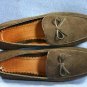 LANDS END WOMENS BROWN SUEDE LOAFERS SHOES 6.5 B