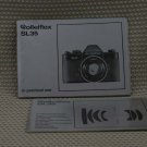 ROLLEIFLEX SL35  INSTUCTION BOOK OWNERS MANUAL - B267