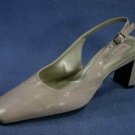 ENZO ANGIOLINI BONE LEATHER SLINGBACK PUMPS 7 M MINT