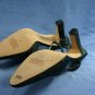 ENZO ANGIOLINI BLACK SATIN SLINGBACK EVENING PUMPS 6 M