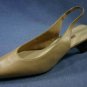 EASY SPIRIT WOMENS BEIGE LEATHER SLINGBACK PUMPS 9.5 AA