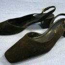 Coldwater Creek Back suede Slingback mid-heel 7 M
