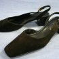Coldwater Creek Back suede Slingback mid-heel 7 M