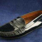 ANDRE ASSOUS BLK PATENT LEATHER DRIVING LOAFERS 6 M EUC