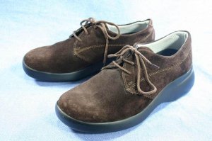 NINE WEST BROWN SUEDE LEATHER OXFORDS SHOES 5.5 M