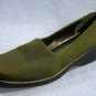 NATURALIZER GREEN FABRIC WEDGE SHOES LOAFERS 8 W MINT