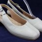 SOFT WALK WOMENS BEIGE LEATHER SLINGBACK PUMPS 7.5 M