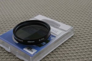 QUANTARAY 49mm CIRCULAR PL POLARIZER LENS FILTER F1045