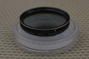 VIVITAR 55mm PL POLARIZER POLARIZING LENS FILTER F1034