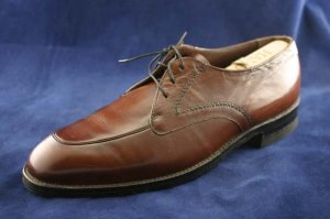 FREEMAN FREE-FLEX MENS BRN LEATHER OXFORDS 9 D MINT