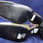 JACQUES LE CORRE PARIS GREEN & TAN SLINGBACK PUMPS 8 M
