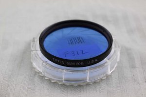HOYA AUTH 55mm 80B blue LENS FILTER MINT - F312