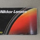 NIKON NIKKOR LENS GUIDE BOOK OWNERS MANUAL - B291