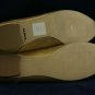 ENZO ANGIOLINI WOMENS GOLD LEATHER OPEN TOE FLATS 8.5 M