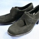 ROCKPORT BLACK SUEDE MID HEEL MONK OXFORDS 6 M MINT