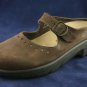 STEGMANN WOMENS BRN LEATHER MARY JANE CLOGS 6 M MINT