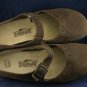 STEGMANN WOMENS BRN LEATHER MARY JANE CLOGS 6 M MINT
