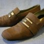 BRUNO MAGLI WOMENS BROWN FABRIC LOAFERS 37/6.5 M