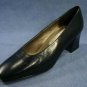 CARESSA WOMENS NAVY LEATHER MID-HEEL  PUMPS 8 N NEW