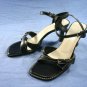 HILLARD & HANSON $69 BLACK  HIGH HEEL SANDALS 8.5 M NEW