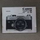 CANON ORIGINAL 1970 FTb USER OWNERS MANUAL EX+- B203