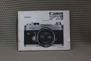 CANON ORIGINAL 1970 FTb USER OWNERS MANUAL EX+- B203