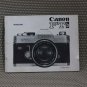 CANON ORIGINAL 1970 FTb USER OWNERS MANUAL EX+- B203