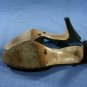 FERRAGAMO BLACK SATIN EVENING SLINGBACK PUMPS 7 AAA