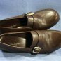 KENNETH COLE REACTION WOMENS BROWN LEATHER LOAFERS 8 M