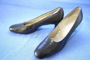 Miss Wonderful Vintage Brown Leather Pumps 10 4A New