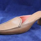 COLE HAAN COUNTRY BRN LEATHER MULES PUMPS 6.5 M NEW