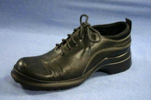 KENNETH COLE REACTION BLACK LEATHER OXFORDS 7.5 M EXCL